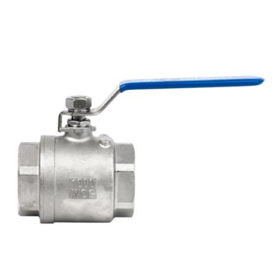 Stalen handvat PVC 2-stuk bolklep voor gas olie water en normale temperatuur media