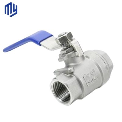 Stalen handvat PVC 2-stuk bolklep voor gas olie water en normale temperatuur media